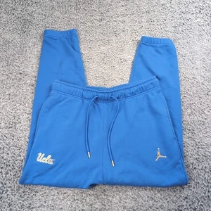 UCLA Bruins Pants Men Large Blue Jogger Sweatpants Athleisure Nike Jordan Chore - Afbeelding 1 van 11