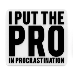 Letrero Divertido | Put The Pro In Procrastination - Imagen 1 de 4