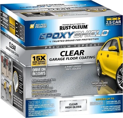 Rust Oleum Clear EpoxyShield Premium 1 GAL CLEAR Floor Coating 292514 NEW IN BOX - Image 1 of 4