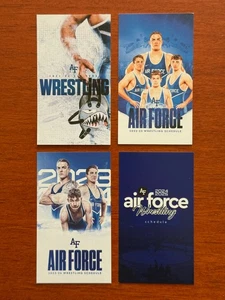 WRE Lot 4 Dif AIR FORCE FALCONS Wrestling Schedule Cards College - Picture 1 of 2