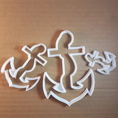 Anker Seil Schiff Piratenform Ausstecher Teig Keks Gebäck Fondant scharf - Bild 1 von 4