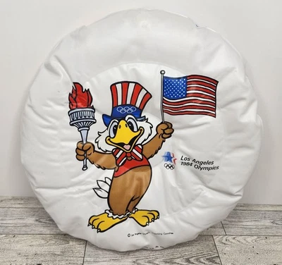 VINTAGE 1984 LOS ANGELES OLYMPICS BLOWUP SEAT CUSHION - Image 1 of 4