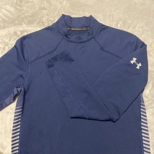 UNDER ARMOUR COLDGEAR SHIRT MENS SZ S BLUE BASE LAYER LONG SLEEVE FITTED - Imagen 1 de 12