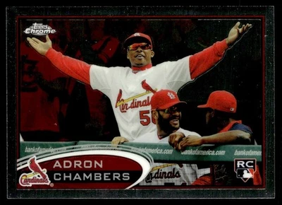 2012 Topps Chrome Adron Chambers Rookie St. Louis Cardinals #153 - Image 1 of 2