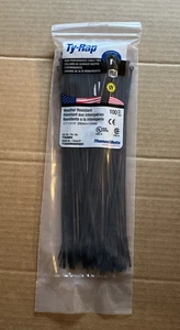 100 Stück - Thomas und Betts TY-RAP® P/N TY526MX Kabelbinder 30 Pfund 11 Zoll schwarz UV - Bild 1 von 6