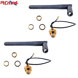 2pcs 868MHz 915MHz LoRa Antenna 2dBi IPX U.FL to Female SMA Connector Cable - Picture 1 of 4