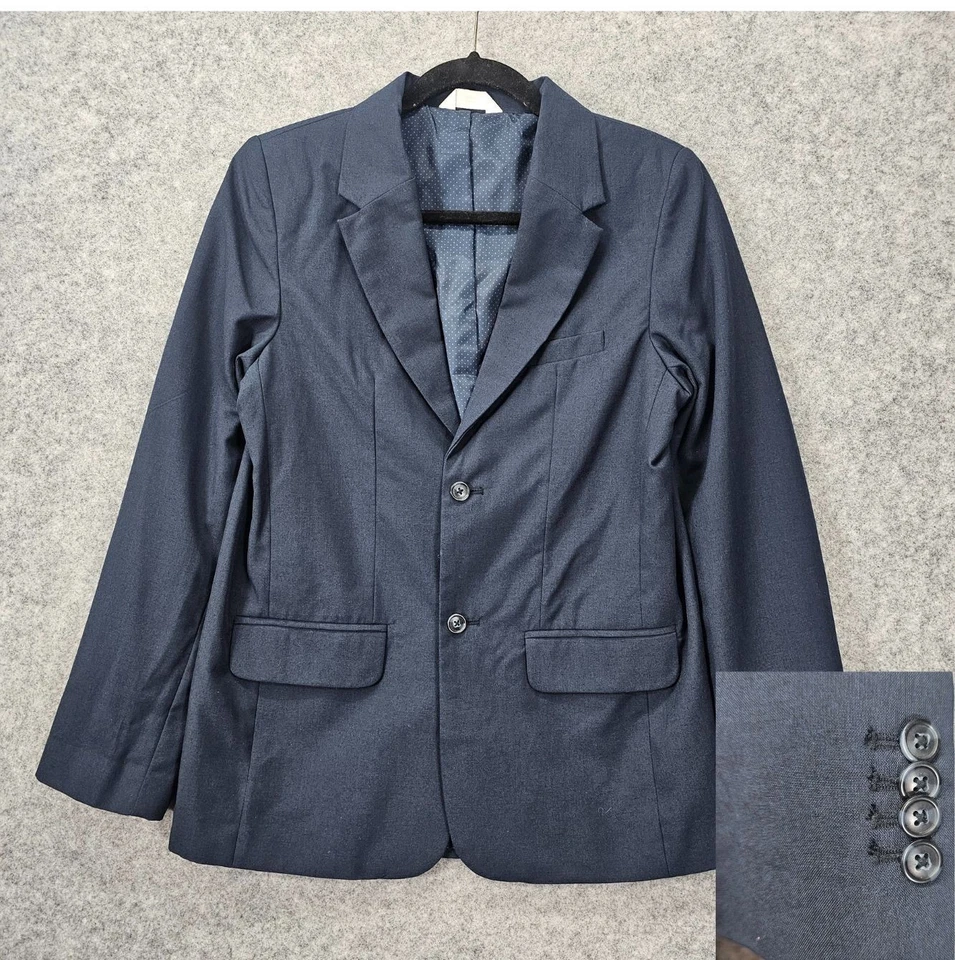 Navy Blazer Boys 16 XL Blue Single Breasted Suit Jacket School Preppy CAT JACK - Image 1 of 4