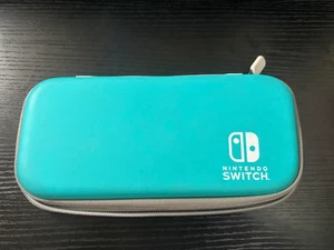 Nintendo Switch Lite Travel Case Turquoise & Yellow - Picture 1 of 7
