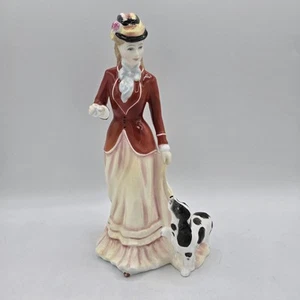 Royal Doulton HN3384 SARAH Estatuilla 8.5" Pulgadas Chaqueta Roja Perro Manchas Negras - Imagen 1 de 11