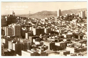 1930's RPPC San Francisco CA Aerial PANORAMIC View NICE - Picture 1 of 1