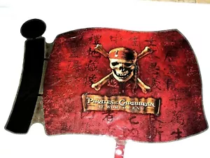 NEW PIRATES OF THE CARIBBEAN FLAG BALLOON -- 33" X 22"- PARTY SUPPLIES - Picture 1 of 1
