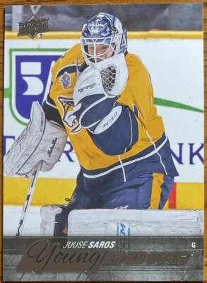 2015-16 Upper Deck Young Guns Rookie RC Juuse Saros #464 Nashville Predators - Image 1 of 2
