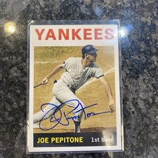 2005 Topps All time fan favorites #FFA-JPE Pepitone Auto