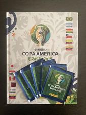 PANINI Copa America Brasil 2019 Hard Cover Album + 5 Sealed Packets