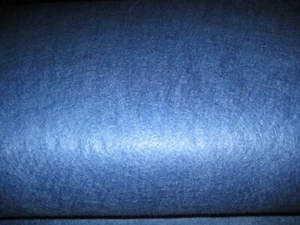 PRIMITIVE DEEP SEA BLUE WOOL FELT 20/80 BY THE 1/2 YARD 36" WIDE - Picture 1 of 1
