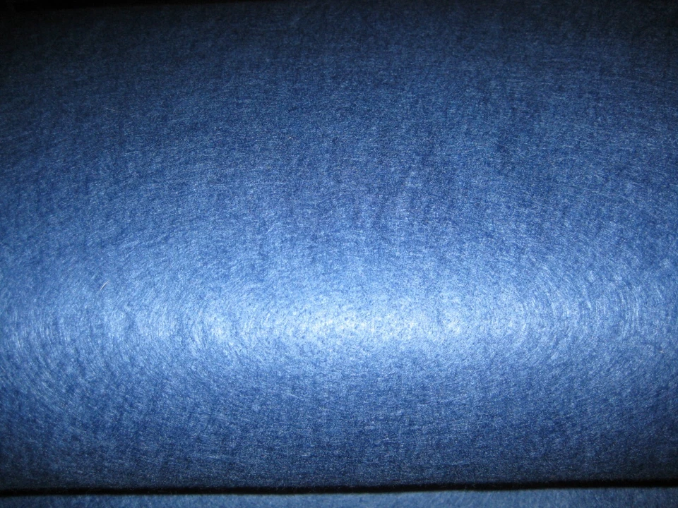 FIELTRO DE LANA AZUL MARINO PROFUNDO PRIMITIVO 20/80 POR 1/2 YARDA 36" DE ANCHO Foto 1 de 1