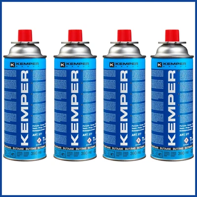 4 Bomboletta cartuccia ricarica Gas butano fornello da campeggio 227gr kemper