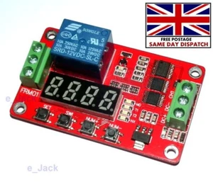 12V Multifunction Self-lock Relay Cycle Timer Module PLC Home Automation Delay - Picture 1 of 4