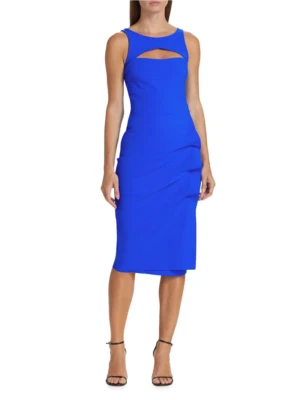 Vestido Chiara Boni La Petite Bata Karandre Drapeado Corte 14B 1543/1 BLM Foto 1 de 4