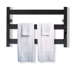 Elektrisch beheizter Wärmer Handtuchhalter Halter Trockenhalter Edelstahl Wandhalterung Timing - Bild 1 von 10