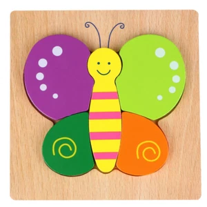 Kinder Holz Puzzles Kleinkind Jigsaw Puzzle Kinder Block Spielzeug - Bild 1 von 12