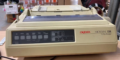 Okidata Microline 320 Serial Parallel 9-Pin Dot-Matrix Printer - Image 1 of 4