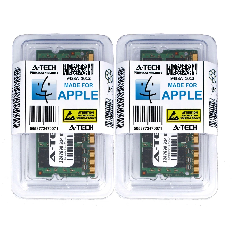 2GB Kit 2X 1GB PowerBook G4 Late 2005 A1138 A1139 M9969LL/A M9970LL/A Memory Ram