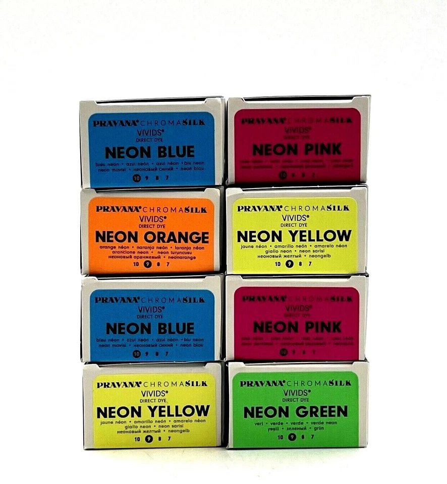 Color de cabello de neón Pravana Chromasilk Vivids 3 oz - elige el tuyo Foto 1 de 1