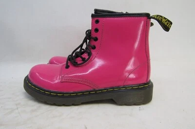 Botines Dr Martens Juveniles Talla 2 M Rosa Charol 8 Ojos Cómodos Foto 1 de 4