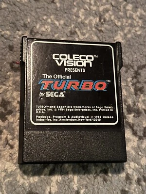 THE OFFICIAL TURBO by SEGA for COLECOVISION CARTRIDGE ONLY *UNTESTED* - Image 1 of 4