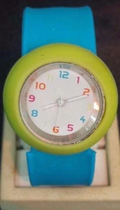 CUTE bright blue and green snap bracelet quartz watch - Picture 1 of 9