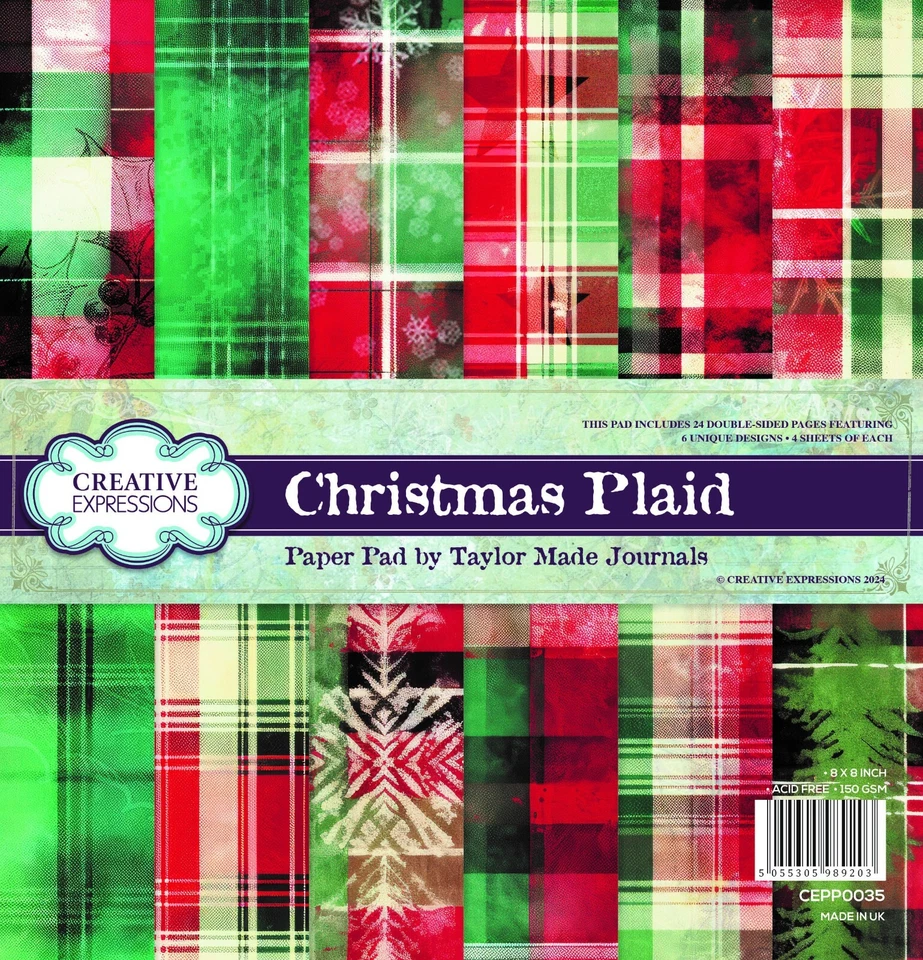 Creative Expressions - Taylor Made Journals Festive - 8" x 8" Paper Pad - Image 1 of 1