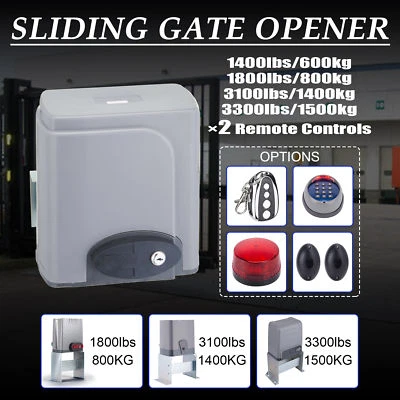 CO-Z Automatic Gate Opener Electric Driveway Operator Remotes & Wireless Keypad