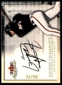 Giuseppe Chiaramonte Rookie Card 2001 Fleer Autographics Gold #21  - Picture 1 of 2