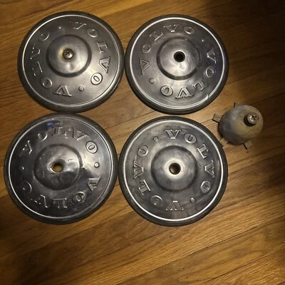 "4 tapacubos tapacubos VINTAGE VOLVO 140 TAPACUBOS CUBIERTA RUEDA CLÁSICA 8"" Leer Descripción" Foto 1 de 4