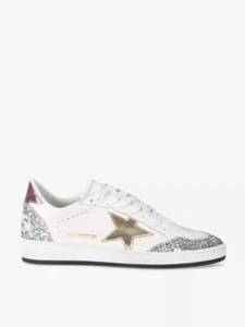 GOLDEN GOOSE - Stella a sfera in bianco/oro/rosa/argento - UK 2 - EU35 - Nuova con scatola £485 prezzo consigliato - Foto 1 di 5