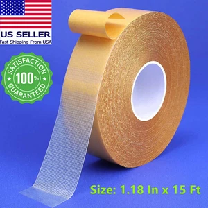 Transparent Double Sided Tape Heavy Duty and Carpet Tape Removable Residue Free - Picture 1 of 9