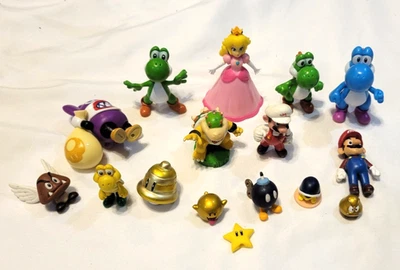 超级马里奥迷你人偶收藏 Jakks Pacific 16 件装 — 第 1/4 张图片