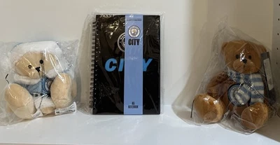 曼城足球俱乐部官方商品~圣诞老人和围巾熊毛绒~A5笔记本 — 第 1/4 张图片