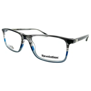 REVOLUTION - LAMAR GRY 56/17/140 GRAY NEW Authentic EYEGLASSES & POLAR SUN CLIP - Picture 1 of 4