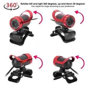  LG68 Webcam BuiltIn SoundAbsorbing Mic USB Camera For Teaching Conferenc FG - Afbeelding 1 van 18