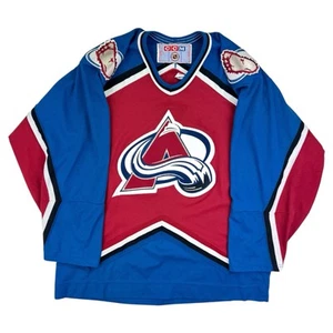 Colorado Avalanche Vintage CCM NHL Hockey Jersey Size Large - Picture 1 of 7