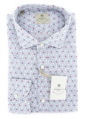 Camicia Bianca Elegante Borrelli - Extra Slim - 15.75/40 - (201802228) - Immagine 1 di 4