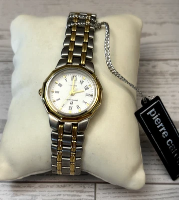 Pierre Cardin 25mm Silver/Gold Tone Date Quartz Watch w/Case Japan Works - Image 1 of 4