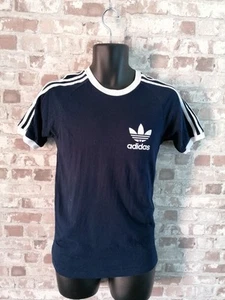 Adidas Originals Trifoil Mens Navy Blue T-shirt - Size UK XS - Picture 1 of 10