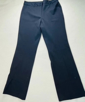 Pantalones Talbots Mujer 8P Azul Marino Poliéster Elastizados Cremallera Apenas Bota Foto 1 de 4