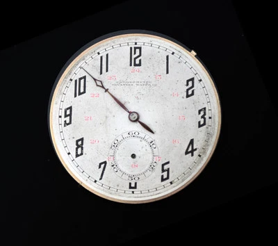 Antique 1919 Tavannes Watch Co Chronometre Pocket Watch Movement PARTS OR REPAIR - Image 1 of 4