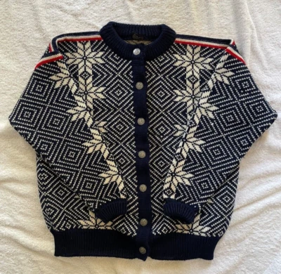 Dale of Norway 100% Wool Blue and White Snowflake Sweater Size S - Image 1 of 4