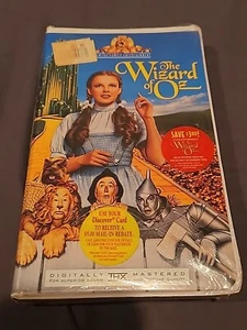 The Wizard of Oz, VHS, Digitally Mastered, Clamshell factory sealed 1996 Release - Picture 1 of 6