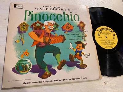 Walt Disney Pinocchio OST LP Disneyland DQ 1202 deep groove EX!!! - Image 1 of 4